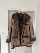 Amazing Quality Mens Brown. Nursey Sheepskin Coat....1 Of A Kind