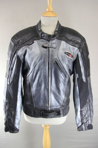 Rst cowhide leather biker - cowhide,