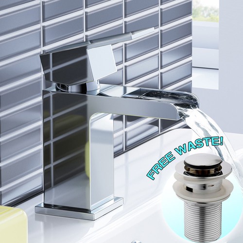 Waterfall bathroom taps - waterfall,