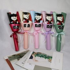 Graduation Gift Bear Bouquet Plush Toy Cartoon Lovely Bear  Valentine'S Day