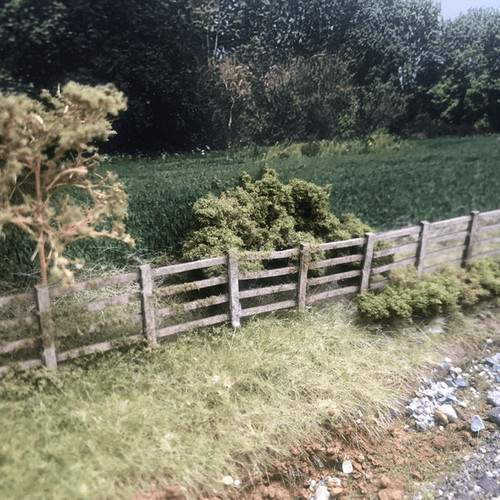 Laser cut lineside fencing - cut,