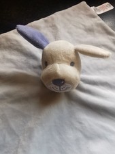 Primark Baby Comforter Puppie Dog Blue Blankie Security Blanket