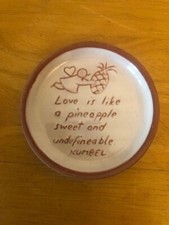 Vibeke Utke Ramsing Small Terracotta Pin dish, Denmark KUMBEL Keramisk Ateliers.