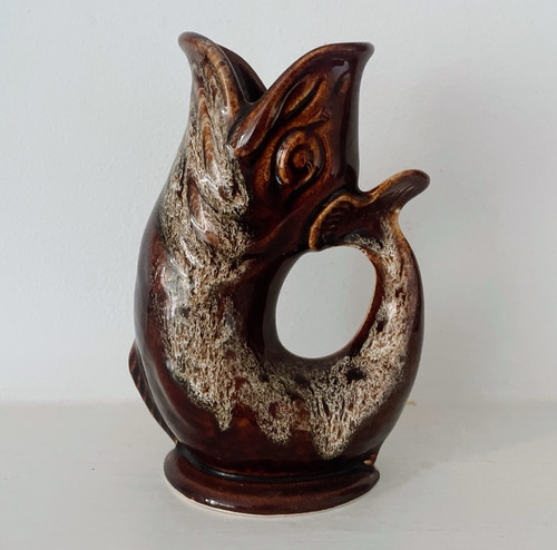 Fosters pottery gurgle jug - fosters,