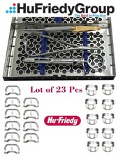 Hu friedy lot 1 cassette with 3 Dental instrument NH5020R Plus 20 clamps