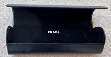 Prada black leather glasses