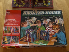 VINTAGE 1970s DENYS FISHER 'HAUNTED HOUSE' BOARD GAME ORIGINAL BOX, Incomplete
