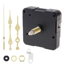 DIY Wall Quartz Clock Movement Mechanism Repair Tool Kit with Gold Hands