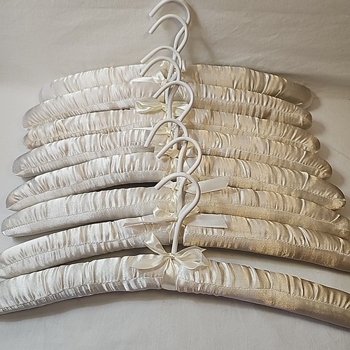 Lot vintage ivory satin - 8,