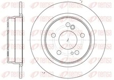 2x Brake disc Rear Axle solid