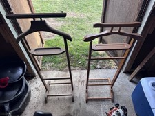 TWO Dark Rich Wood Gentlemans