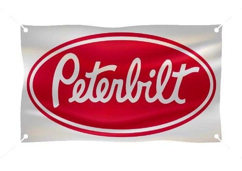 Peterbilt banner racing flag - peterbilt,