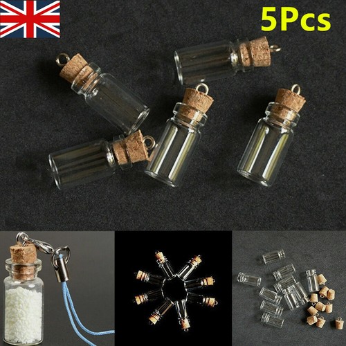 5pack cork bottles - cork, vials