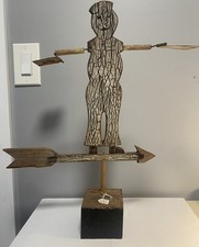 Vintage Folk Art Navy