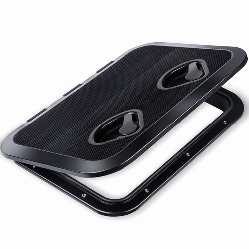 Marine deck access hatch black - deck,