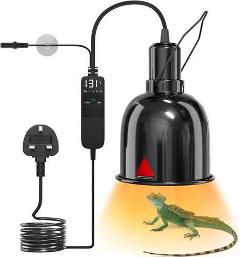 Heat lamp fixture with - heat, reptile