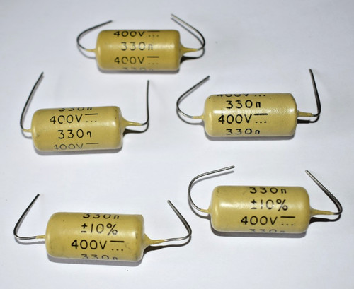 Pieces 330nf mullard mustard - pieces,