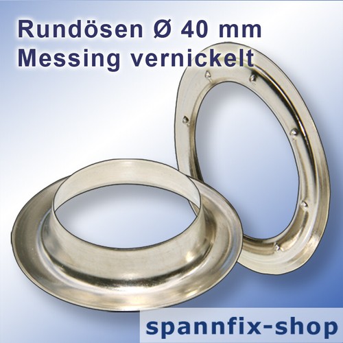 Round eyelets mm brass - round, 40