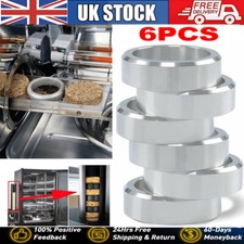 6pcs Bisquette Saver for Bradley Smoker Silver Aluminum Spacer Pucks BBQ