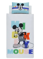 Disney Mickey Mouse Reversible Single Bed Size Duvet Cover Set