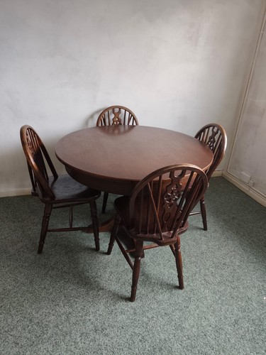 Vintage solid wood round - solid,