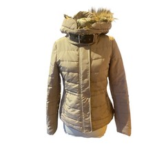 ZARA Basic Beige Puffer Jacket