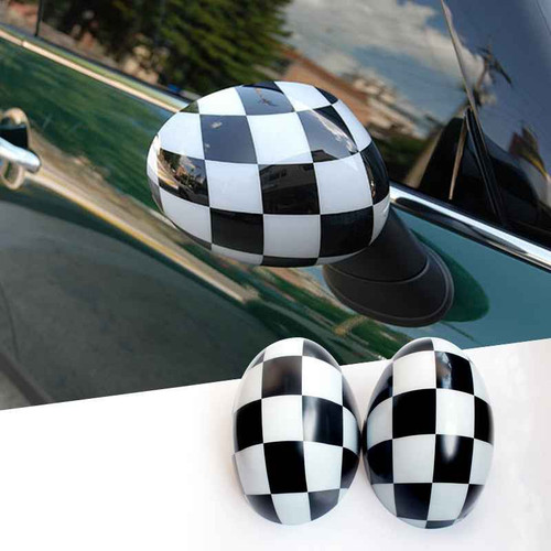 Black white checkered wing - checkered,