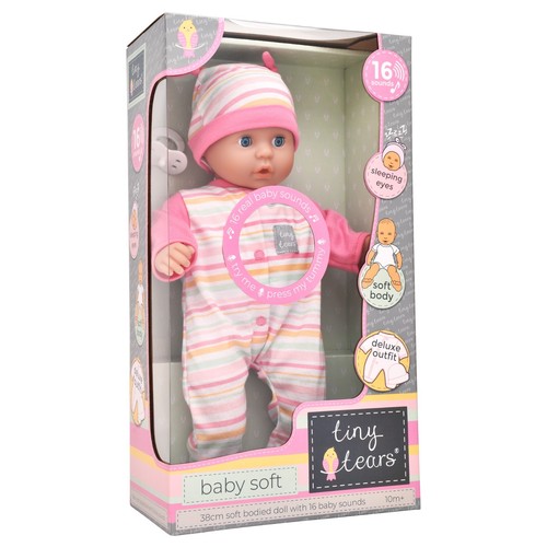 Baby soft tiny tears - soft, 15"