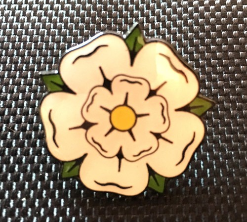 Yorkshire rose enamel pin - yorkshire,