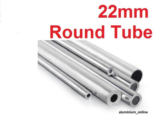 Aluminium round tube 22mm - round, 22mm,