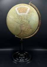 Merzbach & Falk 1881 Victorian Terrestrial Globe by Greaves & Thomas