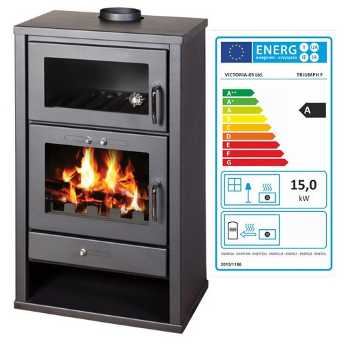 Wood burning stove oven - burning, 12.3kw