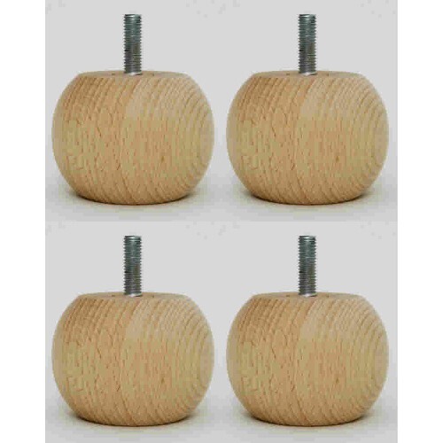 Small bun feet for furniture - 4,