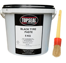 Black Tyre Fitting Paste With Brush Premium Lub Tyre Soap 5kg Tub