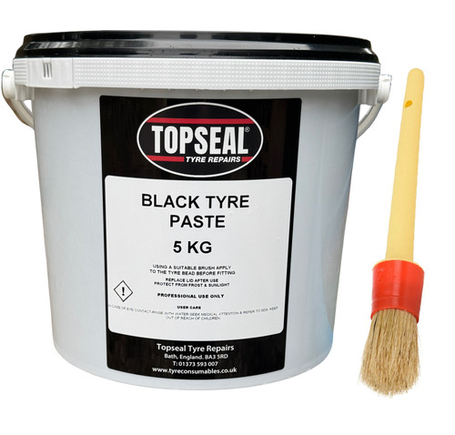 Black tyre fitting - fitting, paste