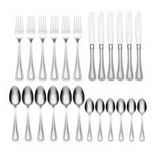 Oneida Barcelona 24 Piece Stainless Steel Cutlery Set Dishwasher Safe Rustproof
