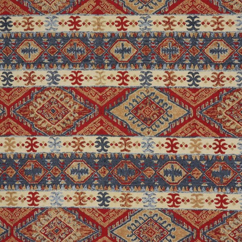 Altai tapestry red fabric - altai,