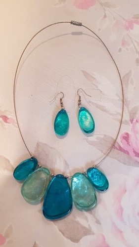 Necklace and earrings - , set