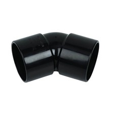FloPlast Solvent Weld Bends 135° Black 40mm 5 Pack 45 Degree Pipe Fitting