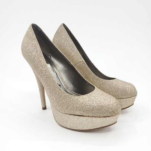 Trash glitter gold stiletto - glitter,