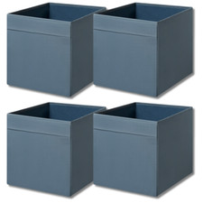 4x IKEA Drona Box, Foldable Storage Box for Expedit Shelving Unit - Toys Baskets