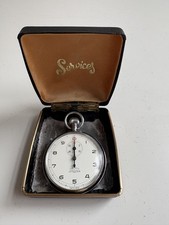 Nero Lemania Stopwatch British Rail North Eastern BRNE 420 Working Swiss Made