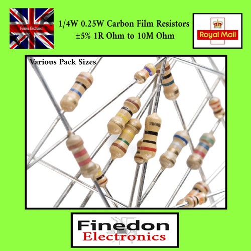 25w carbon film - 1/4w,