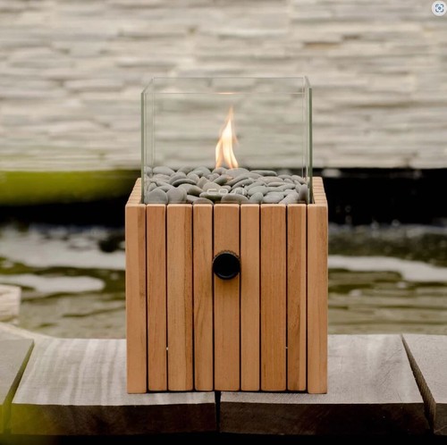 Boho wooden fire pit - boho,