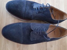 Boss Men's Navy Suede Shoes