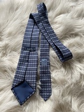 Hermes Tie Mens Blue Silk