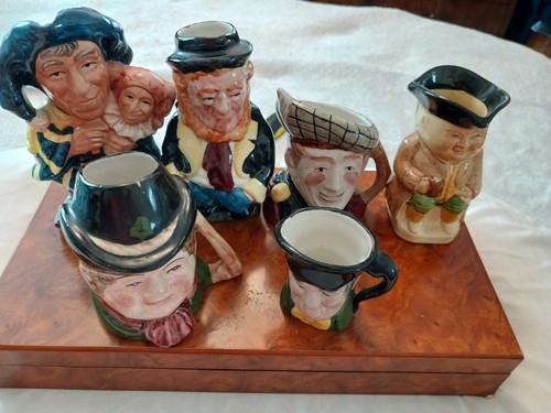 Small collection toby jugs - small,