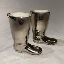 Grenadier Silver Plated Riding Boots Whisky Measures 1oz 1.5oz Set of 2 Vgc
