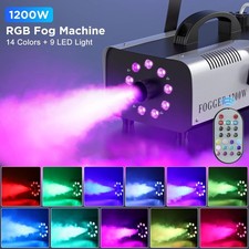 Leleight 1200W RGB LED Smoke Machine | Mini Fogger for Party, Wedding, Stage