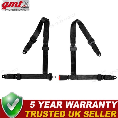 Black seat belt racing - black,